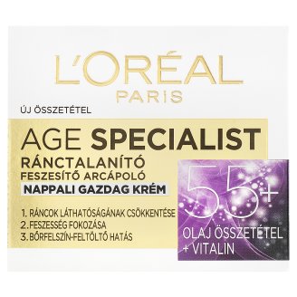 L'Oréal Paris Age Specialist 55+ ránctalanító helyreállító nappali gazdag krém 50 ml