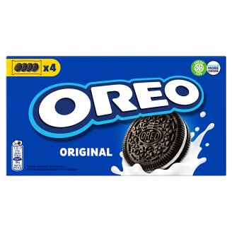 Oreo Original vanília ízű töltelékkel töltött kakaós keksz 176 g