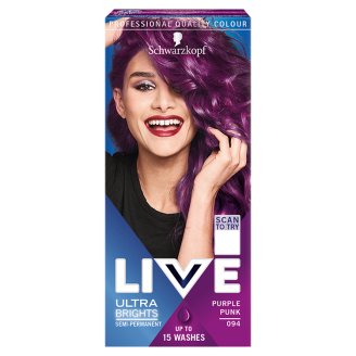 Schwarzkopf Live hajszínező 94 Lila punk
