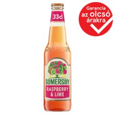 Somersby Raspberry & Lime cider almalé alapú szénsavas alkoholos ital 4,5% 0,33 l