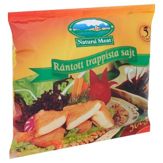 Natural Meat gyorsfagyasztott, elősütött, rántott trappista sajt 500 g