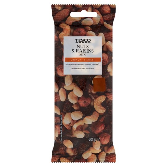 Tesco Nuts & Raisins Mix 60 g