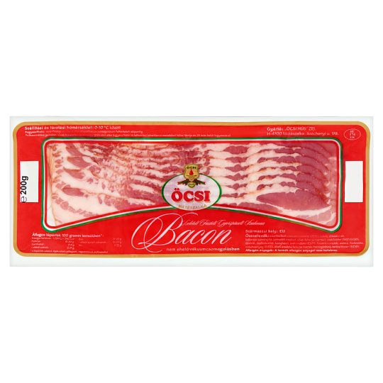 Öcsi szeletelt, füstölt bacon szalonna 200 g