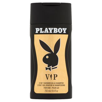 Playboy VIP 2 in 1 férfi tusfürdő és sampon 250 ml