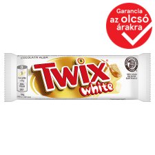 Twix White kekszes szeletek karamellával fehér csokoládéba mártva 2 x 23 g (46 g)