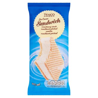 Tesco vanília jégkrém ostyalappal 180 ml