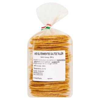 Andi gluténmentes sajtos tallér 200 g