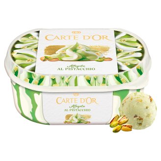 Carte D'Or Gelateria vanília-pisztácia ízű jégkrém pisztáciás szósszal, csokoládé darabkákkal 900 ml