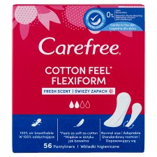 Carefree Cotton Feel Flexiform tisztasági betét friss illattal 56 db