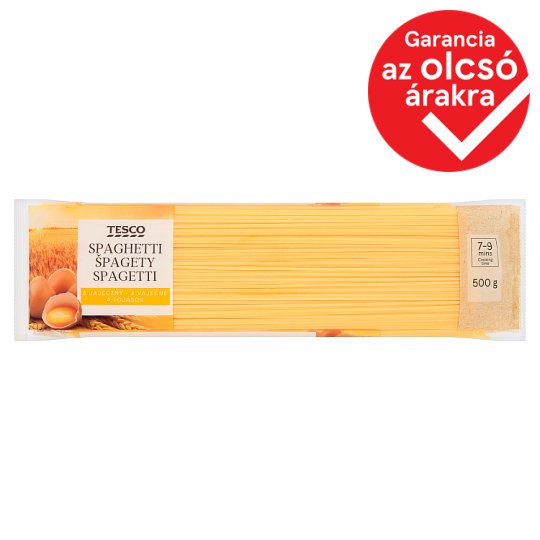 Tesco spagetti 4 tojásos száraztészta 500 g