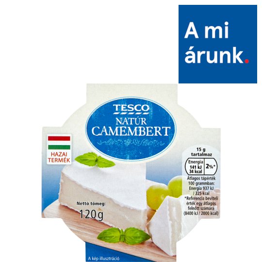 Tesco natúr camembert 120 g