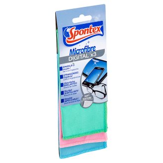 Spontex Microfibre Digital x3 mikroszálas kendő 3 db