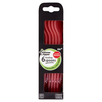 Tommee Tippee Essentials Basics etetőkanalak 6 hónapos kortól 6 db