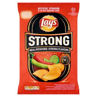 Lay's Strong csípős paprika és lime ízű burgonyachips 70 g