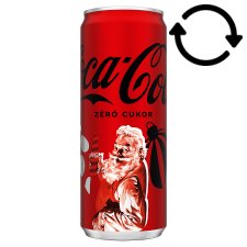 Coca Cola Zero Sugar Cola Flavoured Energy-Free Carbonated Soft Drink with Sweeteners 330 ml