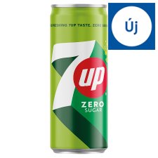 7UP Lemon and Lime Flavoured Energy Free Carbonated Soft Drink with Sweeteners 330 ml