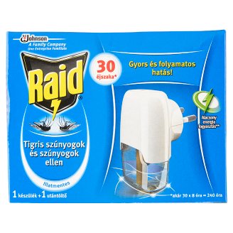 Raid szúnyogirtó készülék és utántöltő 21 ml