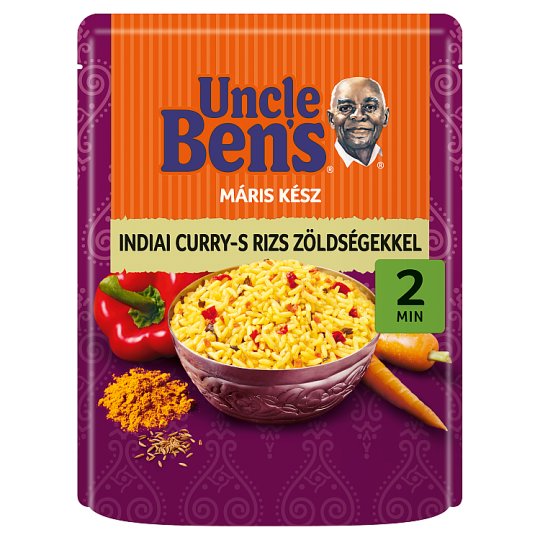 Uncle Ben's indiai curry-s rizs zöldségekkel 250 g