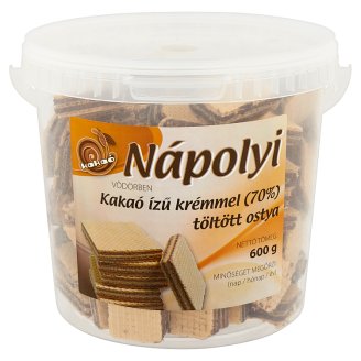 Nápolyi Vödörben kakaó ízű krémmel töltött ostya 600 g