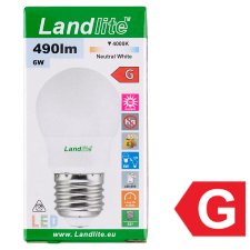 Landlite E27 490 Im 6 W L03 4000K LED Lamp