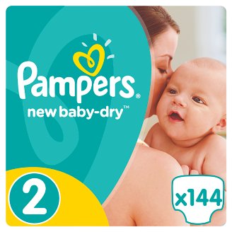 Pampers New Baby-Dry Pelenka 2-es Méret (Mini), 144 Darabos Kiszerelés
