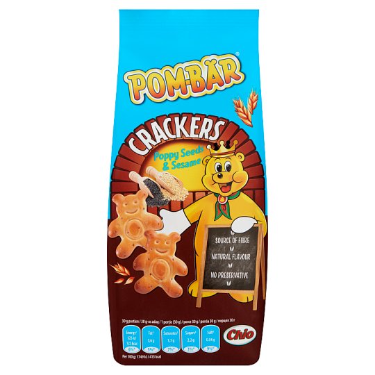 Pom-Bär Crackers mákos-szezámmagos kréker 90 g