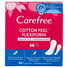Carefree Cotton Feel Flexiform tisztasági betét 56 db
