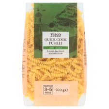 Tesco Quick Cook Fusilli Durum Dry Pasta 500 g