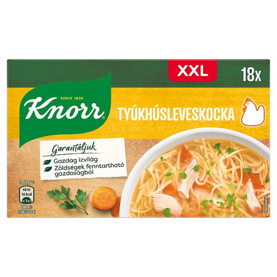 Knorr XXL Chicken Soup Cube 18 x 10 g (180 g)