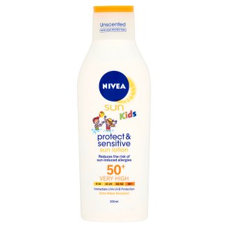 NIVEA Sun Protect & Sensitive gyermek naptej FF 50+ 200 ml