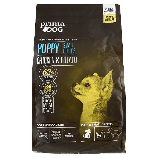 Prima Dog Puppy Chicken & Potato Complete Food for Small Breeds 2 kg