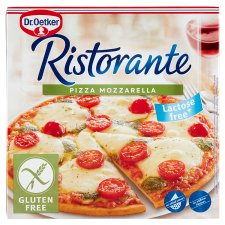 Dr. Oetker Ristorante Pizza Mozzarella gyorsfagyasztott gluténmentes pizza mozzarella sajttal 370 g