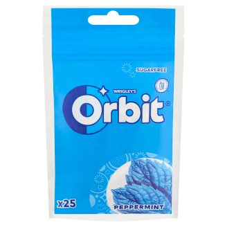 Orbit Peppermint mentaízű cukormentes rágógumi édesítőszerrel 25 db 35 g