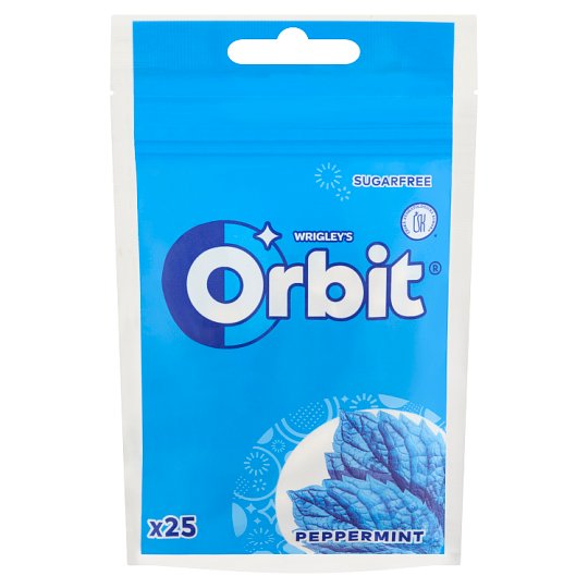 Orbit Peppermint mentaízű cukormentes rágógumi édesítőszerrel 25 db 35 g