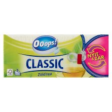 Ooops! Classic Green Tea Handkerchief 3 Ply 90 pcs