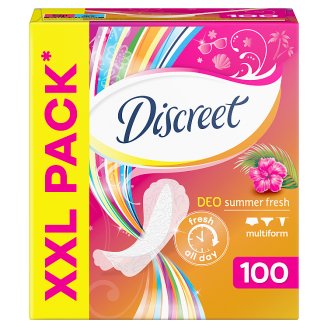 Discreet Summer Fresh Multiform Légáteresztő Tisztasági Betét, 100 db