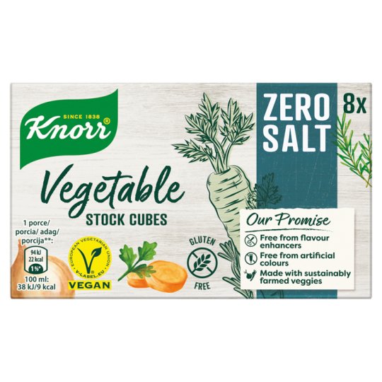 Knorr sómentes zöldségleveskocka 8 x 9 g (72 g)