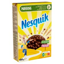 Nesquik Cocoa Flavoured, Crunchy Cereals with Vitamins and Minerals 450 g