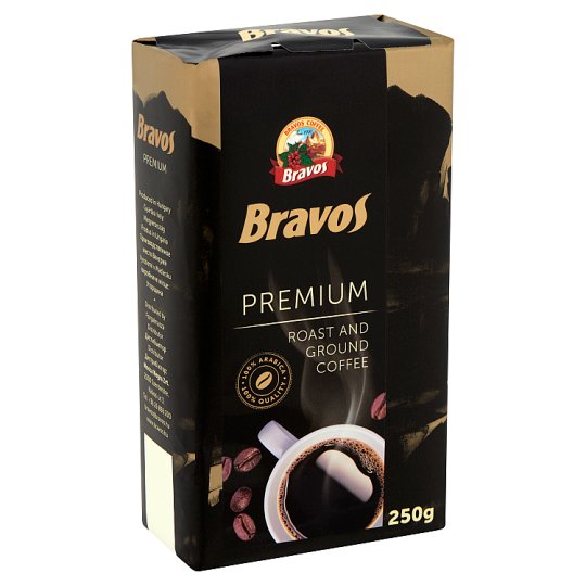 Bravos Premium őrölt pörkölt kávé 250 g