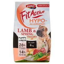 Panzi Fit Active Hypoallergenic bárány teljesértékű eledel kölyök és növendék kutyák részére 4 kg