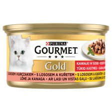 Gourmet Gold lazaccal és csirkével szószban nedves macskaeledel 85 g