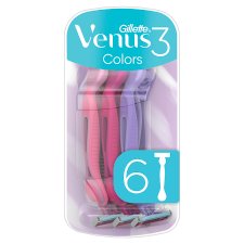 Gillette Venus 3 Colors Eldobható Borotva, 6 Db/Csomag