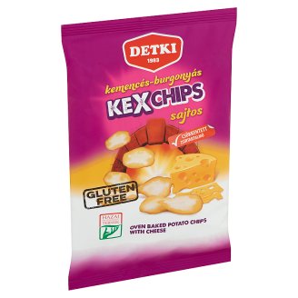Detki Kexchips sajtos kemencés-burgonyás chips 75 g