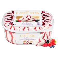 Carte D'Or Gelateria Yoghurt Ice Cream with Forest Fruit Sauce and Forest Fruit Pieces 900 ml