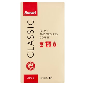 Bravos Classic őrölt pörkölt kávé 250 g