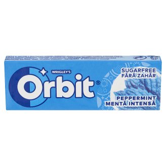 Orbit Peppermint mentaízű cukormentes rágógumi édesítőszerrel 10 db 14 g