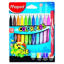 Maped "Color'Peps Jungle" Washable 2,8 mm Fibre Pen Set 12 pcs