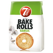 7DAYS Bake Rolls Bread Crisps with Garlic 80 g