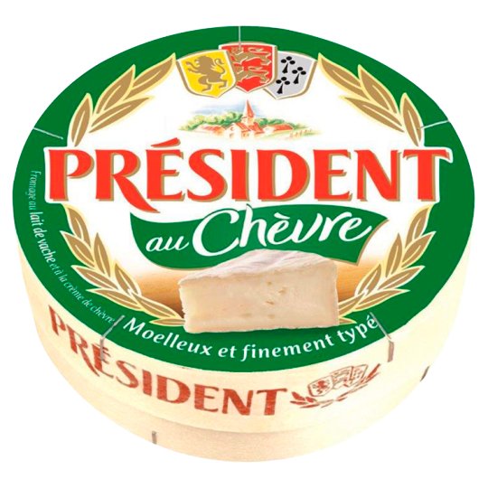 Président Au Chevre Fat Soft Cheese Made from Mixed Milk Aged with