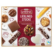 Lambertz Lieblingsstücke Biscuit Assorment with Chocolate, Milk Chocolate and White Chocolate 250 g